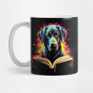 Labrador Retriever Reads Book Mug